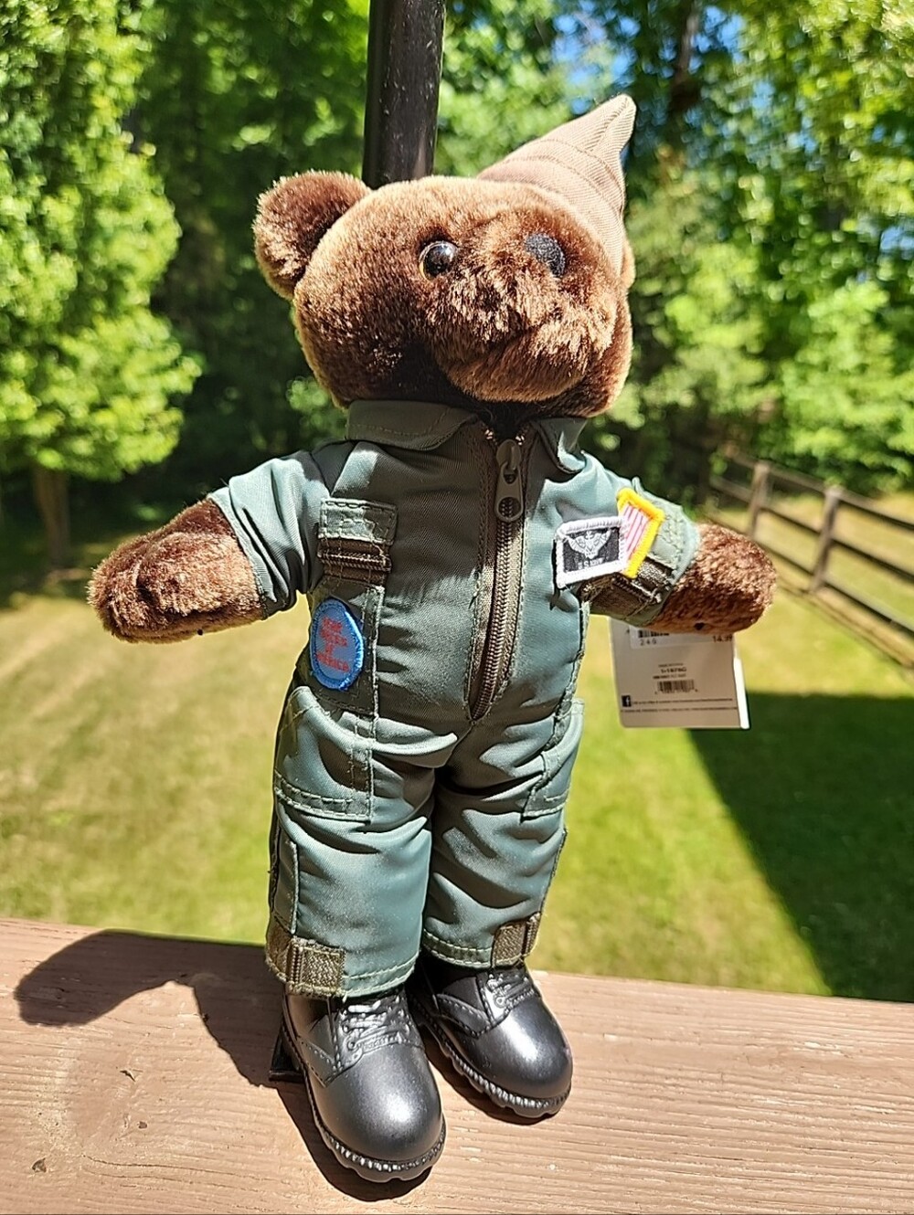 Vtg- Bear Forces of America Plush US Air Force USAF Military ARMY-Teddy Bear 12"